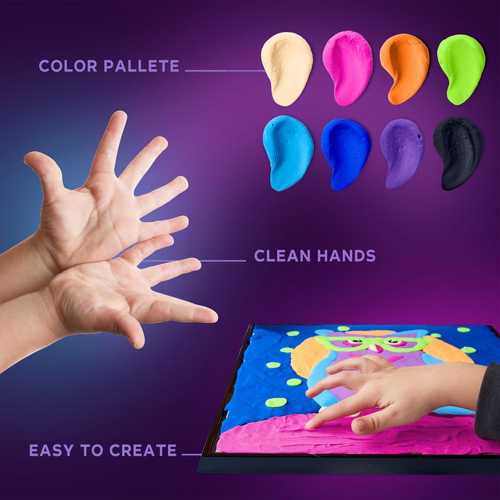 OKTO Sensory Art schilderen op nummer met Air Clay, uil – afbeelding 5