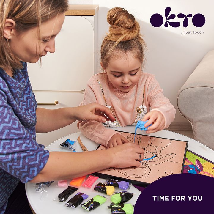 OKTO Sensory Art schilderen op nummer met Air Clay, haas – afbeelding 7