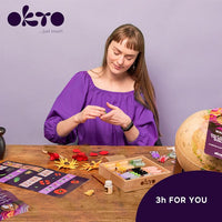 OKTO Modeling Clay Set in Wooden Frame, 21 x 21 cm, SLOBODA — image 6