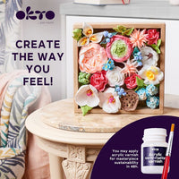 OKTO Sensory Art kleiset Flowers Romantiek, 21 × 21 cm – afbeelding 6
