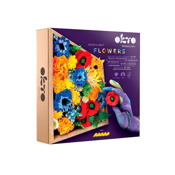 OKTO Sensory Art Flowers kleiset 21 × 21 cm – Vrijheid
