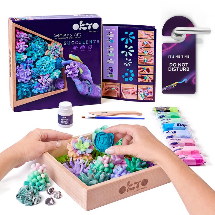 OKTO Succulent Modeling Clay Set, 21 x 21 cm, Tenderness, image 2