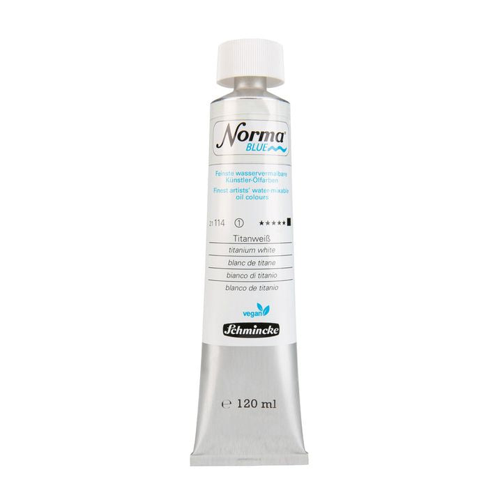 Schmincke Norma Blue watervermengbare olieverf, tube 120 ml – afbeelding 2
