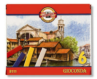 Koh-i-Noor Gioconda oliepastels, set van 6 in papieren doosje