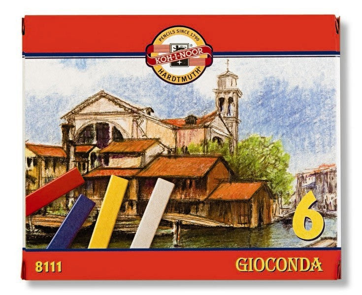 Koh-i-Noor Gioconda oliepastels, set van 6 in papieren doosje