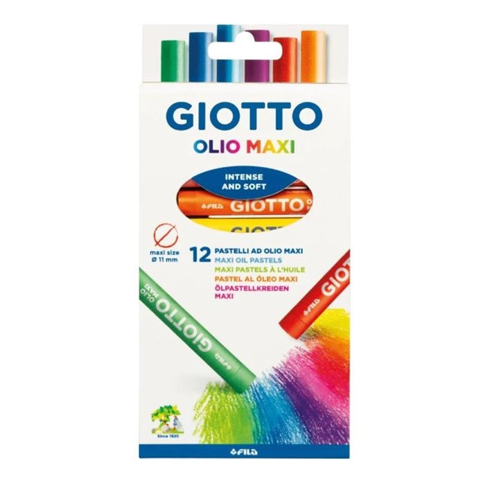 Giotto Olio Maxi oliepastels, set van 12