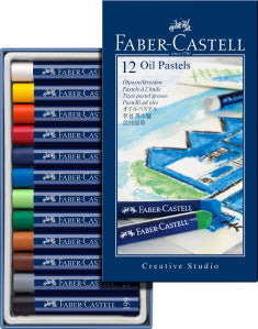 Faber-Castell Gofa oliepastels, set van 12 kleuren