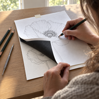 Overtrekpapier zwart A4 – 10 vellen
