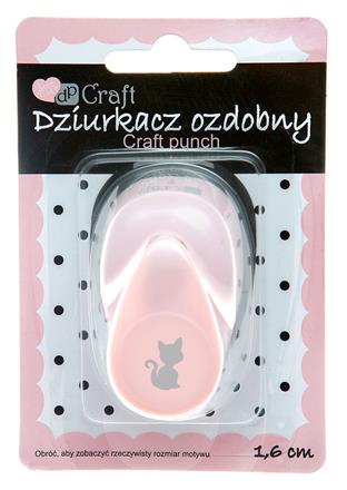 Figuurpons DP Craft 1,6 cm – hart of kat – afbeelding 3