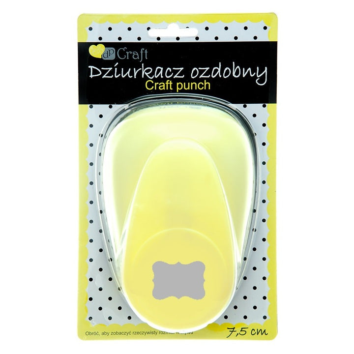 Figuurpons DP Craft label 7,5 cm