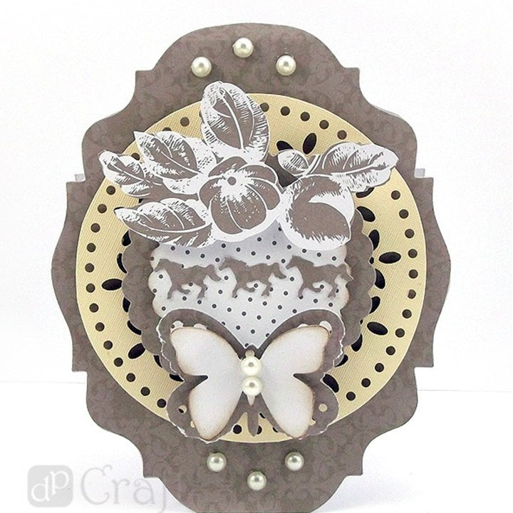Figuurpons DP Craft gegolfde cirkel 7,5 cm