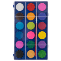 Nassau Paint Tablet aquarelverfset, 18 kleuren met penseel
