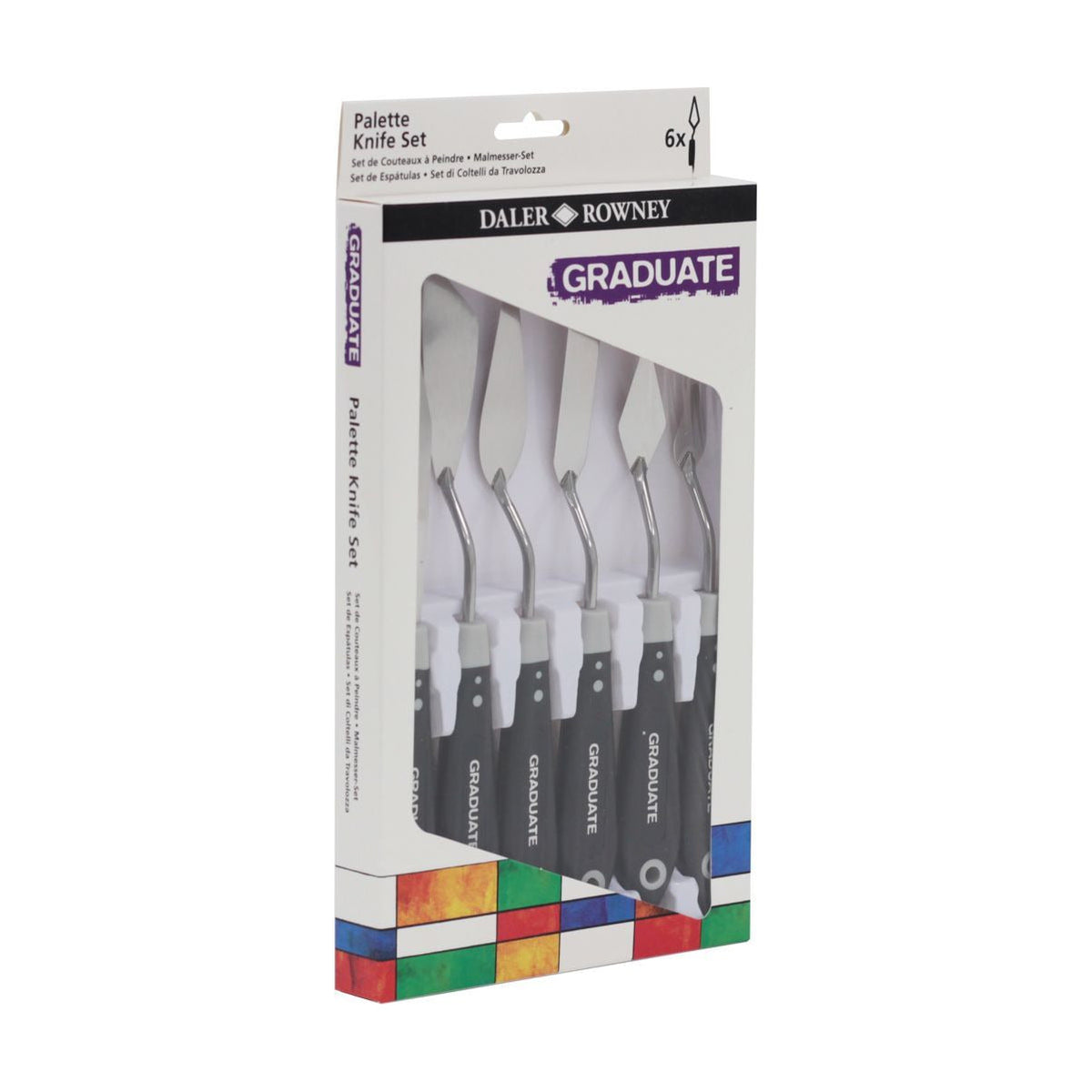 Paletmessen Daler-Rowney Graduate, set van 6 stuks