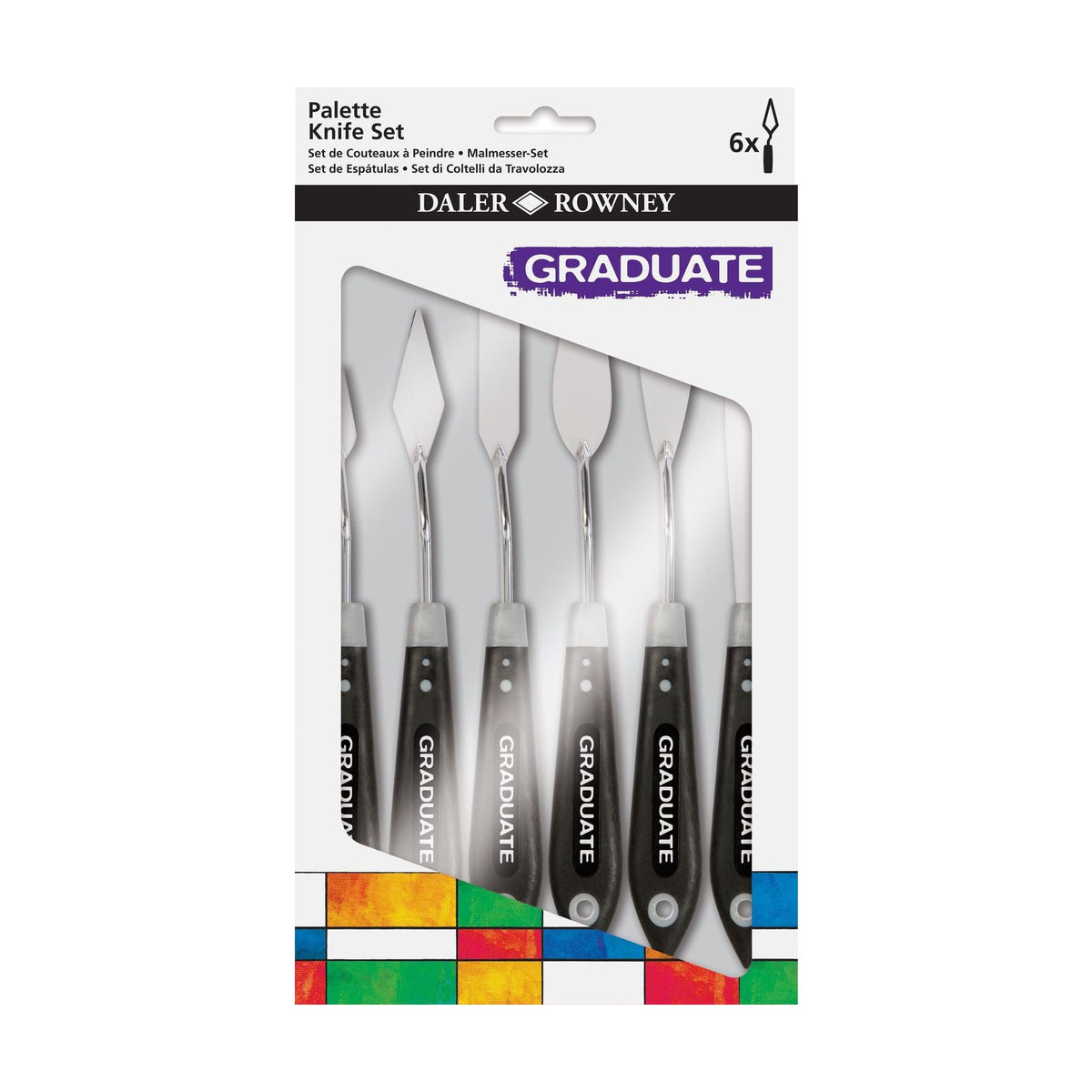 Paletmessen Daler-Rowney Graduate, set van 6 stuks