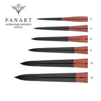 PanArt 3302 rond acrylpenseel, synthetisch haar – afbeelding 2