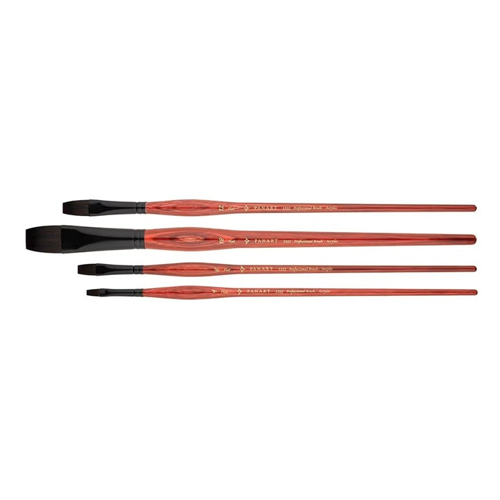 PanArt 3322 plat acrylpenseel, synthetisch haar