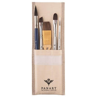 PanArt ATL-01 penselenset in katoenen etui, 5 stuks