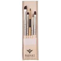 PanArt ATL-02 penselenset in katoenen etui, 5 stuks