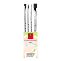 PanArt ATL-07 penselenset voor aquarel- en acrylverf, 4 stuks