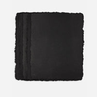 PanArt handgemaakt papier zwart A4, 10 vel, gescheurde randen