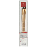 PanArt ES-06 penselenset, rond, plat en kattentong, 3 stuks