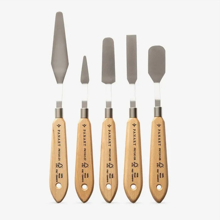 PanArt schildersmessenset, 5 stuks