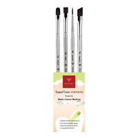 PanArt SuperTone aquarelpenselenset, 4 stuks