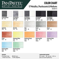 Golden PanPastel set metallic en parelmoer met mediums, 17 napjes – afbeelding 2