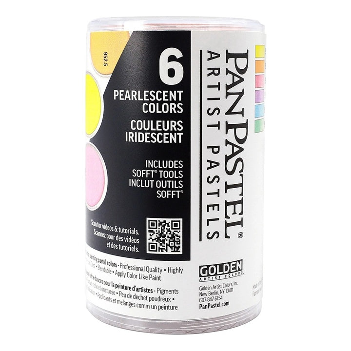 Golden PanPastel parelmoer softpastels, set van 6