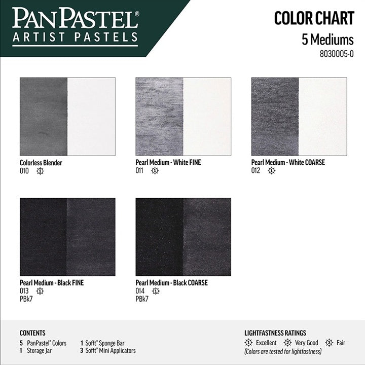 Golden PanPastel mediums, set van 5 napjes – afbeelding 2