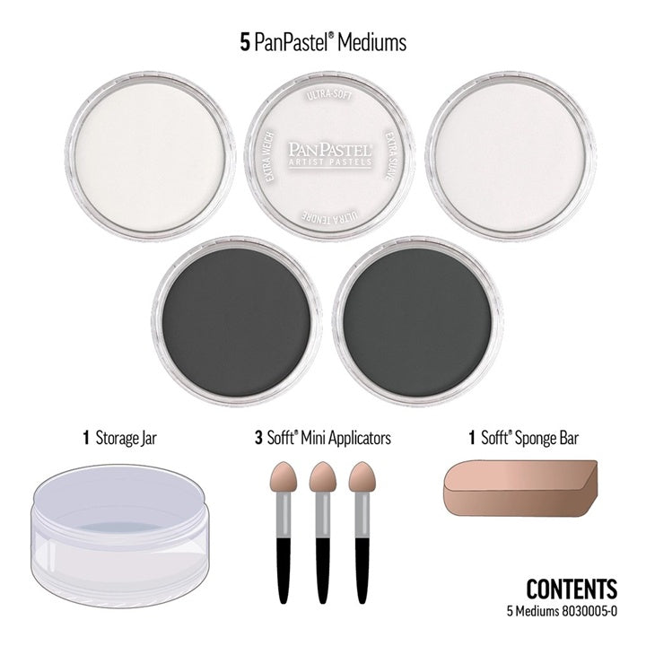 Golden PanPastel mediums, set van 5 napjes – afbeelding 3
