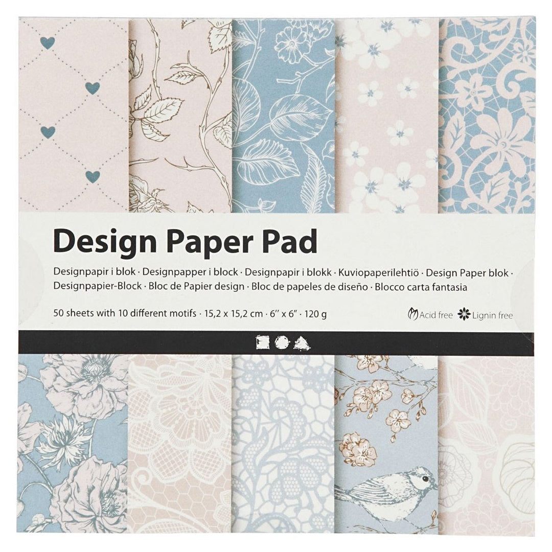 Creativ Company scrapbookpapier Rose 15,2 × 15,2 cm, 50 vel