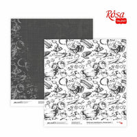 Scrapbookpapier Rosa Recipe book, 30,48 × 30,48 cm, 200 g/m²