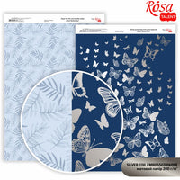 Scrapbookpapier Rosa Butterflies, A4, 200 g/m² – afbeelding 3