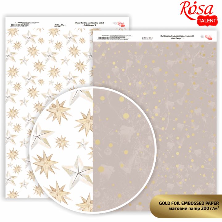 Scrapbookpapier Rosa Drops, A4, 200 g/m² – afbeelding 3