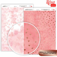Scrapbookpapier Rosa Hearts, A4, 200 g/m² – afbeelding 3