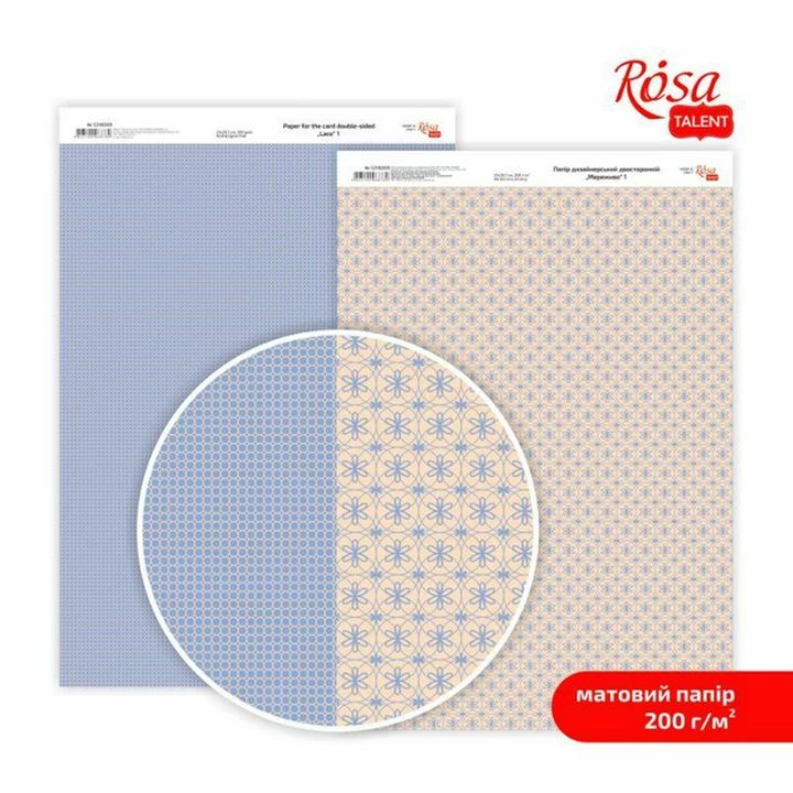 Rosa Lace scrapbookpapier A4, 200 g/m², kantmotieven