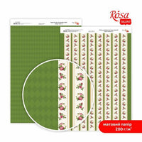 Rosa scrapbookpapier Magic roses A4, 200 g/m²