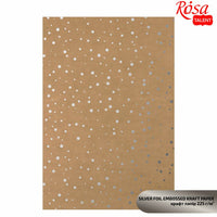 Rosa scrapbookpapier met metallic elementen A4, 225 g/m² – afbeelding 3