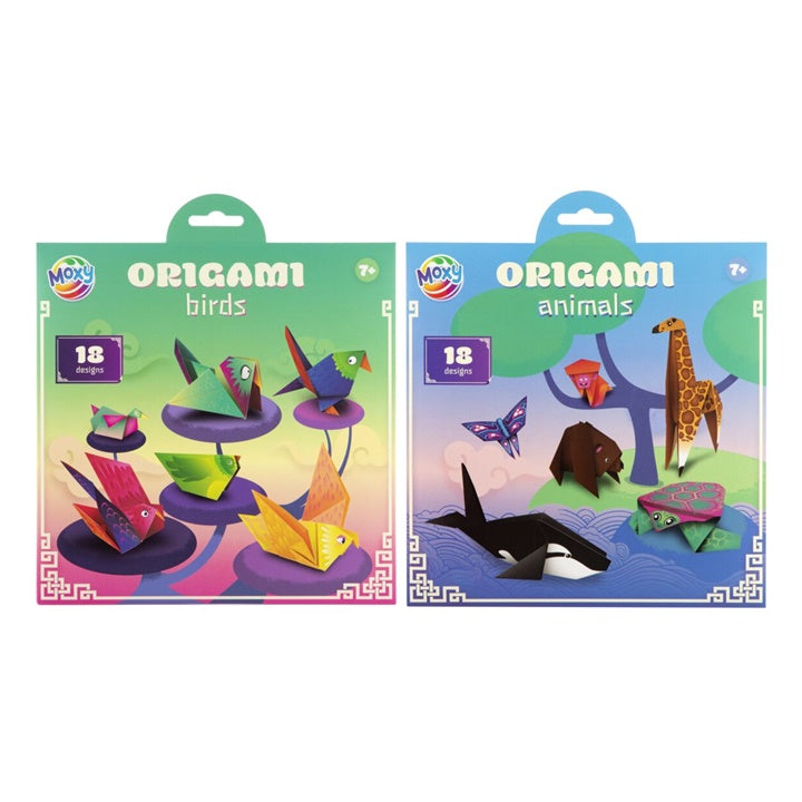 Origamipapier Nassau 21 × 20 cm, 12 vellen, 18 modellen