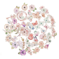DP Craft papieren die-cuts Boho bloemen en vlinders, 50 stuks – afbeelding 3