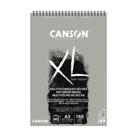Pastelblok Canson XL Touch grijs 160 g/m² – 40 vellen, A4 – A3