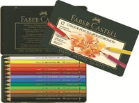 Faber-Castell Polychromos kleurpotloden set 12 stuks in blik