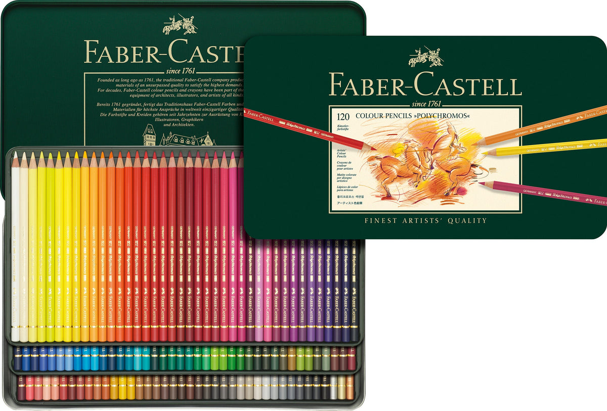 Faber-Castell Polychromos kleurpotloden set 120 stuks in blik