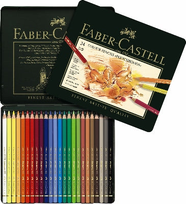 Faber-Castell Polychromos kleurpotloden set 24 stuks in blik
