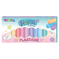 Colorino plasticine pastelkleuren, 12 stuks
