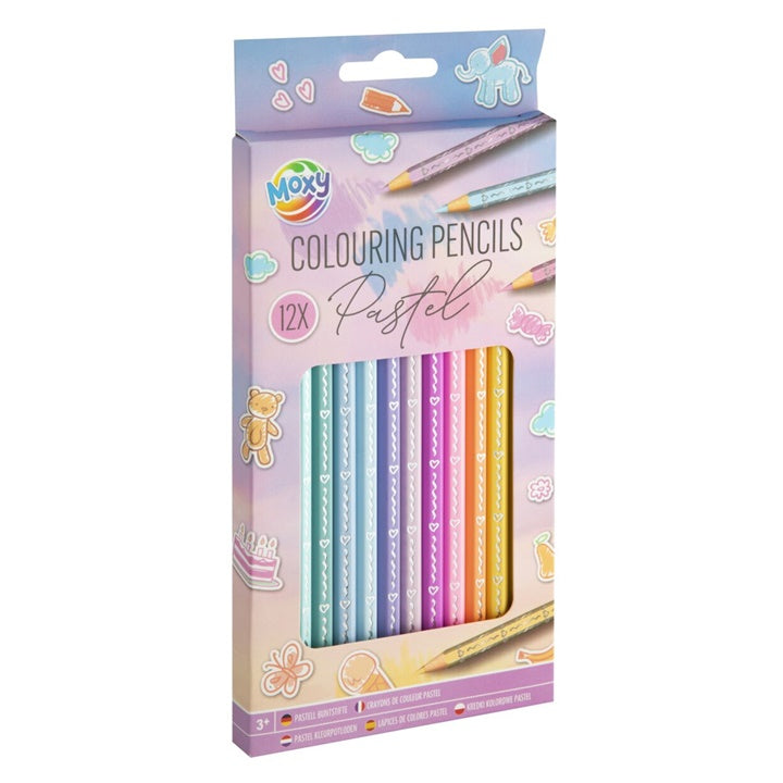 Nassau pastel kleurpotloden, 12 stuks