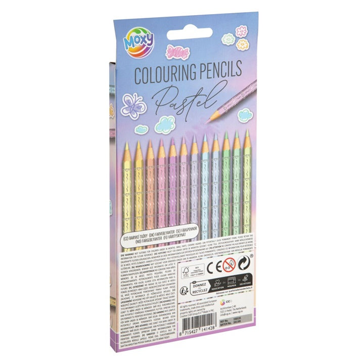 Nassau pastel kleurpotloden, 12 stuks – afbeelding 2