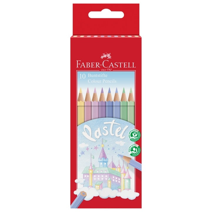 Faber-Castell kleurpotloden in pastelkleuren, set van 10