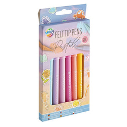 Nassau pastel viltstiften met vezelpunt, set van 8 stuks